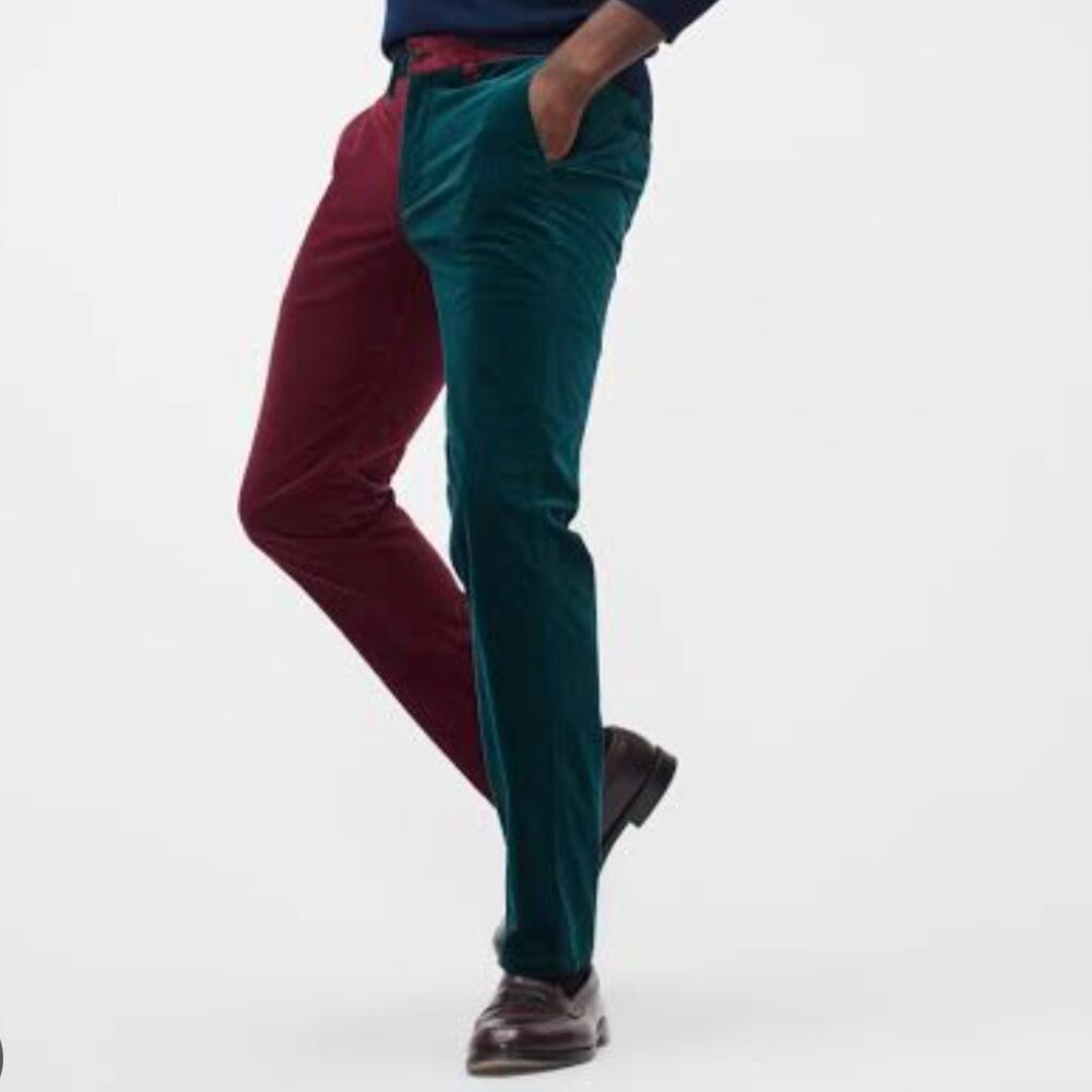 BONOBOS Holiday Stretch Corduroy Pants Size 32/28 Santa clause